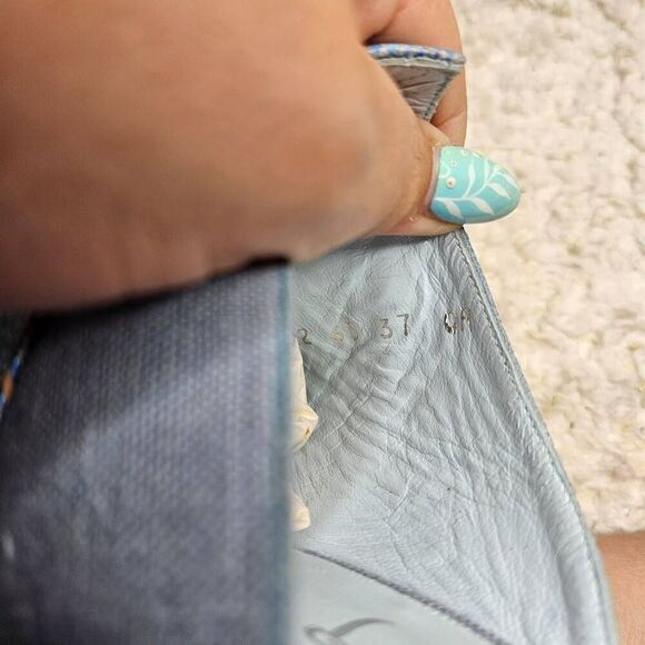 Rebeca Sanver Western Inspired Leather Embroidered Mules sz 37 - Picture 7 of 7